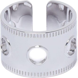 【関税込み】We11done シルバー ラージ スクエア リング We11done Silver & Black Square Logo Dice Ring | REVERSIBLE