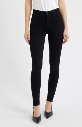 Frame Denim Le High Skinny Jeans in Black at Nordstrom, Size 27