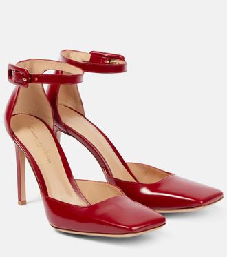 Gianvito Rossi Casey leather dOrsay pumps
