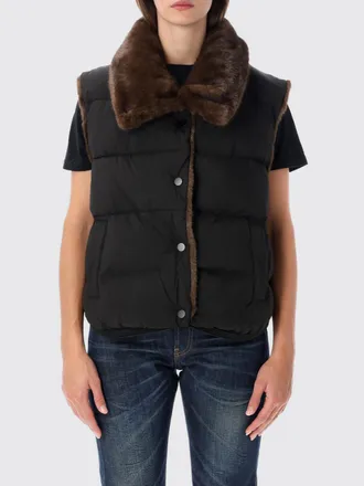 Urban Code Gilet imbottito in poliestere con collo in pelliccia sintetica