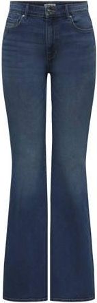 Only TALL high waist flared jeans medium blue denim