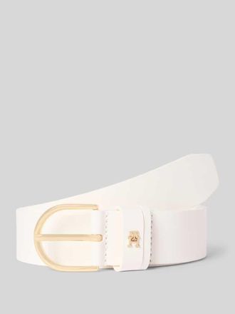 Tommy Hilfiger G&uuml;rtel aus echtem Rindsleder Modell EFFORTLESS 3.0 in Weiss, Gr&ouml;&szlig;e 100