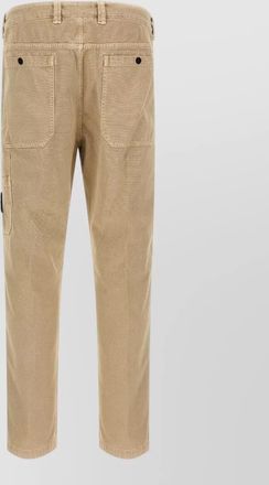 Stone Island cotton straight-leg trousers
