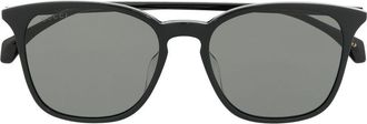 Gucci logo square tinted sunglasses - men - Acetate - 55 - Black