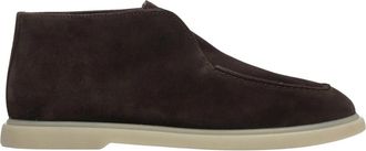 Estro & Luminara Hoge Enkel Loafers - Dames - Enkellaarsjes - Bruin - 39 EU - Leer - Schoenen