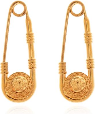 Versace Messing oorbellen - unisex - Oorbellen - Geel - ONE Size - Accessoires