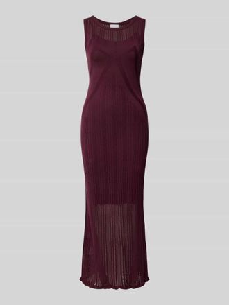 Jake*s Strickkleid mit Rundhalsausschnitt in Pflaume, Gr&ouml;&szlig;e XXL