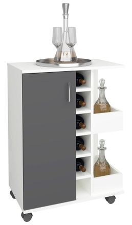 ebuy24 Vcm Carrito De Cocina Carrito De Picking Dimensiones Carro De Cocina Aprox. Al. 85 X An. 63 X P. 40 Cm Espacio De Almacenamiento Suficiente Enrollable