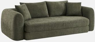 Sweeek Divano letto 3 posti bouclé testurizzato