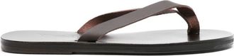 Ancient Greek Sandals Solon flat leather sandals - men - Calf Leather/Calf Leather/Calf Leather - 40 - Brown