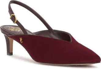 Vince Camuto Kylien Slingback Pointed Toe Pump in Pomegranate at Nordstrom, Size 5.5