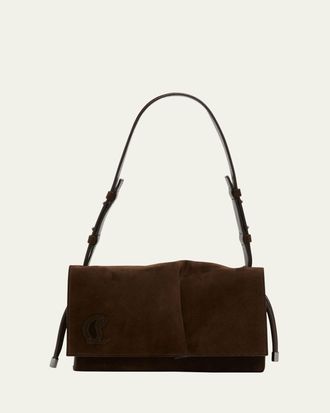 Christian Louboutin Baggy Small Shoulder Bag in Suede