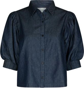 Neo Noir Camicia in Denim Etta - - Blouses & Shirts - Donna - Blu - L
