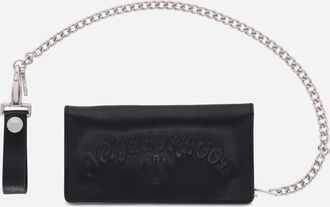 Neighborhood Leather Trucker Wallet Black