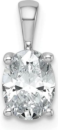 Diamond2Deal 14k Gold 1 Ct Lab Grown Diamond Oval Pendant