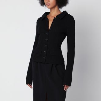 Dolce & Gabbana Black single-breasted wool jacket