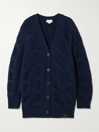 Stella McCartney Cardigan In Lana A Trecce - Blu