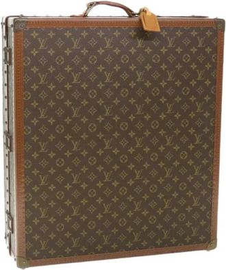 Louis Vuitton Pre-owned Trunk Travel Bag - Dames - Vintage Weekendtas - Bruin - ONE Size - Vintage