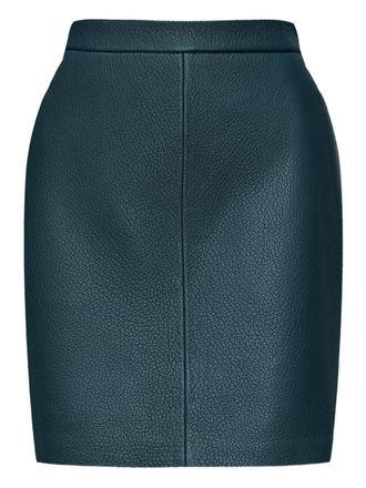 12 Storeez Leren kokerrok - Groen