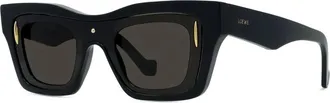 Loewe Signature Zonnebril - Heren - Zonnebrillen - Zwart - ONE Size - Nylon - Accessoires