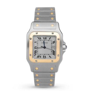 Cartier Pre-owned Cartier Santos De Cartier Galbee White Dial Unisex Watch 1172961