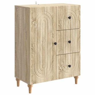 vidaXL Aparador Roble Sonoma 66 X 34,5 X 90 Cm Madera De Ingenier&iacute;a Vidaxl
