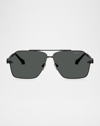 Versace Mens VE2284 Aviator Sunglasses