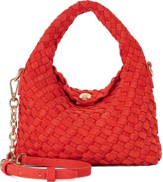 Dune London Dinkydeliberate Woven Top Handle Bag in Red at Nordstrom