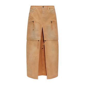 Dsquared2 Maxi Skirts, female, Beige, Size: 2XS Cargo Skirt