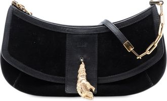 Gucci Pre-owned Gucci Suede Tiger Head Crossbody Ladies 001 4115 200047