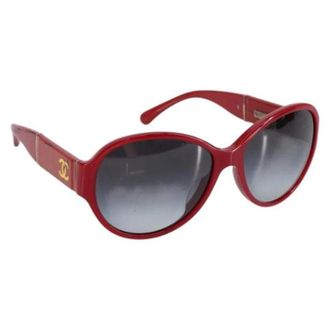 Chanel Occhiali da sole Pre-owned in plastica - - Pre-owned - Donna - Rosso - ONE SIZE