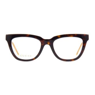 Gucci GG0601O005 Cat-Eye Tortoiseshell Acetate Eyeglasses - Brown