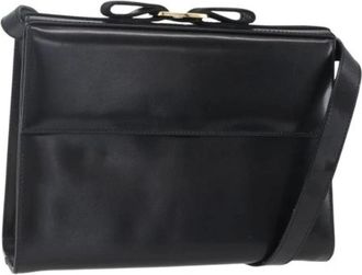 Ferragamo Pre-owned Leren Schoudertas - Dames - Vintage Schoudertas - Zwart - ONE Size - Leer - Vintage