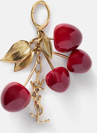 Saint Laurent Portachiavi In Metallo Dorato E Resina - Oro