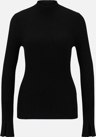 HUGO BOSS Womens Sotelline Sweater - Black - Size: 12