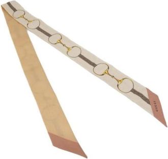 Gucci Pre-owned Vintage Zijden Sjaal - Dames - Vintage Accessoires - Veelkleurig - ONE Size - Vintage
