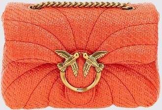 Pinko Borsa a tracolla Love Bag Puff Pinko in rafia con catena