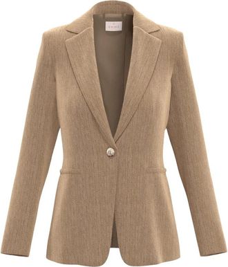 Marella Emmcasa Blazer - Dames - Blazers - Beige - XS - Polyester - Jassen