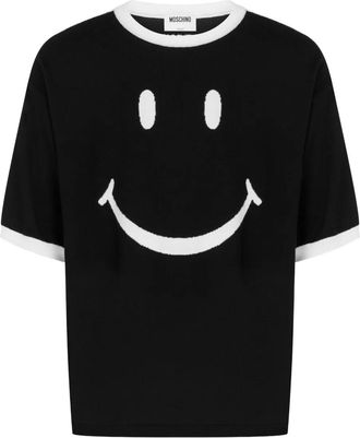 Moschino T-shirt con smiley - Nero