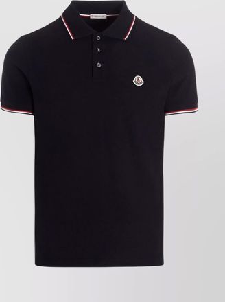 Moncler patch logo polo shirt