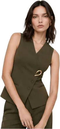 Kocca Dames, Tops, Groen, Maat: S Leer