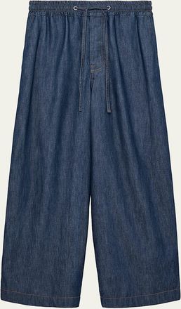 Loewe Mens Denim Drawstring Trousers