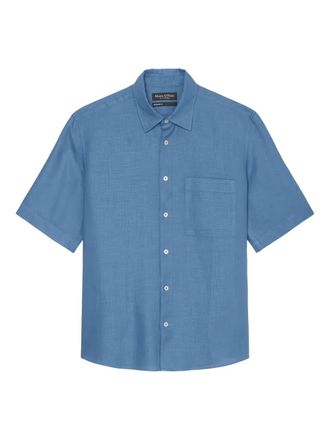 Marc O'Polo short-sleeve button-up shirt - Blue