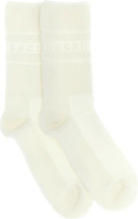 sacai Calzini jacquard con logo - Toni neutri