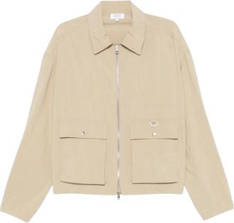 Maison Kitsun&eacute; Zipped Jacket - Heren - Zomerjassen - Beige - L - Jassen