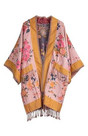 Saachi Kirkville Floral Duster in Pink/Mustard at Nordstrom Rack