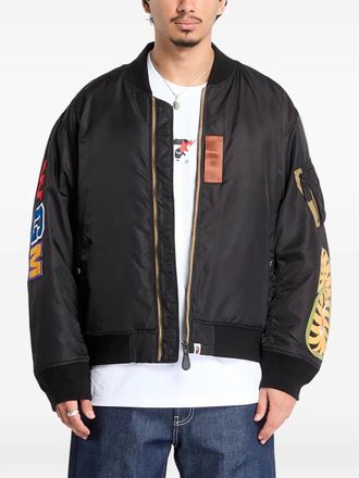 A Bathing Ape Shark Ma-1 bomber jacket - Nero