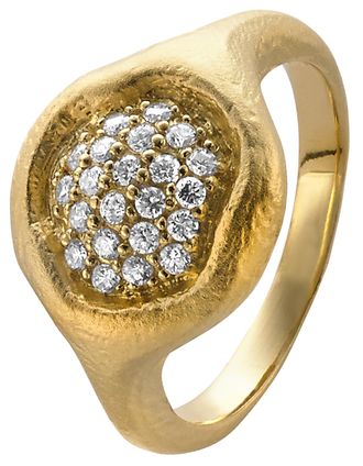 Orphelia Dames 925 Sterling Zilveren Ring - Goud ZR-3924/1