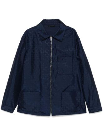 Givenchy Giacca-camicia con monogramma 72 - Blu