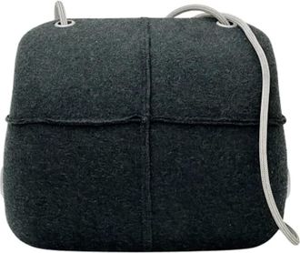 Chanel Pre-owned Cross Body Bags, female, Black, Size: ONE SIZE Pre-owned Wool chanel-bags